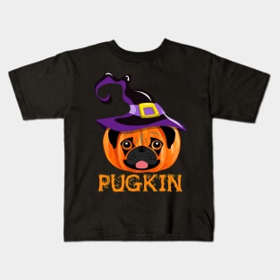 Pugkin Pumpin Halloween Kids T-Shirt